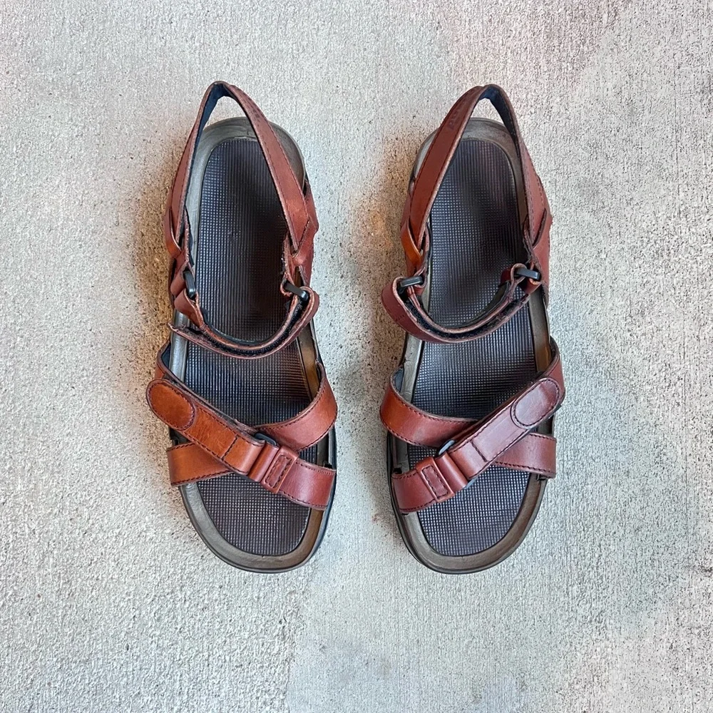 Timberland Leather Hiking Sandals Mens Gorpcore Outdoor Trail Utility Dad Style - Picture 5 of 14